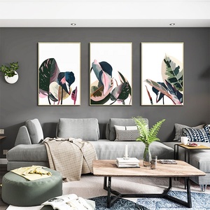EAGLEGIFTS artista lienzo grande impreso plantas abstractas imagen Quadro Decorativo impresiones nórdicas <span class=keywords><strong>3</strong></span> <span class=keywords><strong>piezas</strong></span> lienzo arte de pared - Product Image 5