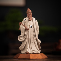 Wuyang Zhang Sanfeng décoré maître ancestral taoïste statues en céramique de personnages historiques décoration de table Kung fu Tai cr