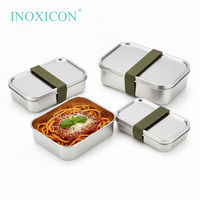Boîte en acier inoxydable multifonctionnelle de haute qualité, différentes tailles, boîte à lunch pour enfants, étanche à l'air, récipient alimentaire, boîte à lunch scolaire