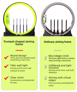 <span class=keywords><strong>5</strong></span> Pins hợp chất <span class=keywords><strong>Bow</strong></span> <span class=keywords><strong>Sight</strong></span> Long Range 0.019 "sợi quang võng mạc <span class=keywords><strong>Sight</strong></span> CNC gia công bắn cung điểm tham quan - Product Image 5