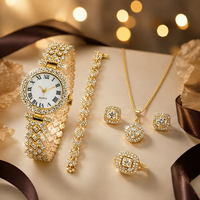 Montre Femme Y8, Ensemble de Bijoux pour Femme 6 Pièces, Vente en Gros, Collier, Bague, Boucles d'Oreilles, Bracelet, Idéal pour un Cadeau