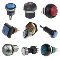 Interrupteur à bouton-poussoir IPR3SAD1104, momentané, montage sur panneau, découpe de 13,6 mm, SPST, 28 V CC, IP67