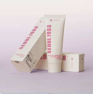 Masque de nuit raffermissant pour le visage SEOUL 1988 Red Bean Collagen Complex 7, hydratation intense, amélioration de l'élasticité, 1 boîte = 60 unités - Product Image 1