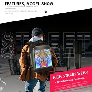 Led Rucksack Bildschirm Lieferant Großhandel Luminous <span class=keywords><strong>Promotion</strong></span> Reiten Mobile Werbung Rucksack Hard Shell Hd Screen Led Schult asche - Product Image 5
