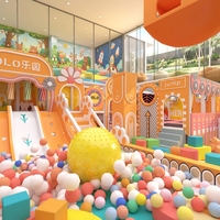 Aoleao Aire de jeux intérieure personnalisée pour villa, piscine à balles, toboggan en spirale, structure d'escalade pour enfants, jeux souples certifiés CE TUV CPC