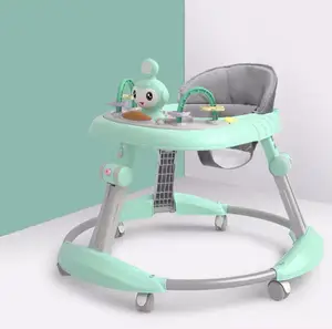 Hot Selling Kunststoff Material Faltbarer Gürtel Spieluhr Push Baby Walker Mit Rädern Und Sitz