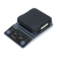 Agitateur magnétique LACHOI avec chauffage, contrôle LCD et agitation réversible, RT~500 ° C / 2000 tr/min, Chimique/Biologique de laboratoire