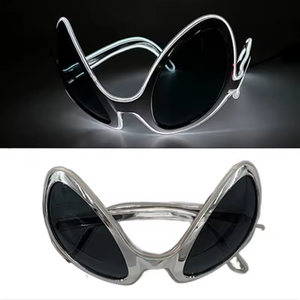 Fiesta de Halloween Gafas extraterrestres Fantasma Niños Adultos Festival Fiesta Decoración Luces LED Gafas brillantes - Product Image 3