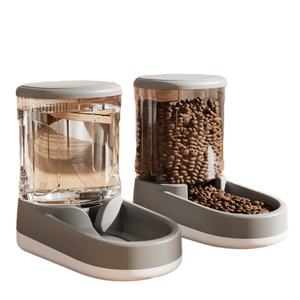 Large 4L Automatic <b>Dog</b> Cat Feeder and <b>Water</b> <b>Dispenser</b> Eco-Friendly Plastic Pet Food Bowl for Walking Occasions 5L Capacity - Product Image 6