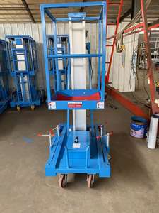 4 מ '6m 8m 10m 12m תורן אלומיניום נייד הידראולי חשמלי אחד אדם להרים שני אדם להרים סולם התורן מעלית עם גלגל - Product Image 5