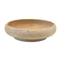 Paulownia — bol rond en bois pour pâte à modeler, fait à la main, pour décoration de maison, vente en gros