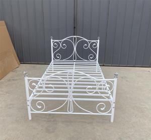 Thiết Kế Hiện Đại Cổ Điển Châu Âu Phong Cách Kim Loại Mạnh Mẽ Giường Kích Thước Duy Nhất Nữ Hoàng Thép Giường Tròn Khung Giá Rẻ Giá Màu Đen - Product Image 2