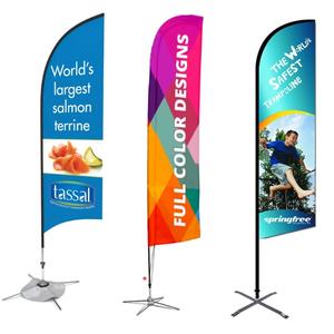 Diseño personalizado Cualquier logotipo impreso <span class=keywords><strong>Promo</strong></span> Beach Flag - Product Image 4