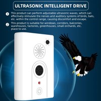 Répulsif Électrique pour Oiseaux OEM/ODM Écologique Réglable à Ondes Sonores Sécurité Intérieure pour Serpents Couverture 50-100m Solide