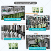 Machine de remplissage et de bouchage entièrement automatique OCEAN pour sachets souples Doypack avec bec verseur, pour liquides, eau et lait