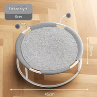 Lit pour chat de qualité supérieure, durable, toutes saisons, hamac, lit pour chien respirant en tissu maillé pour l'été, nid pour chat, lit rond amovible pour chat