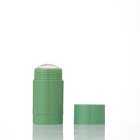 Bouteille de déodorant en plastique de grande capacité 50ml 75ml Twist up PP AS Récipient à rouler sur le tube pour emballage de crème de parfum solide