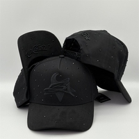 Casquette de baseball ajustable en PVC à 6 panneaux avec broderie de texte alphanumérique, design tendance hip-hop, unisexe, toutes saisons, en stock