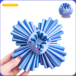 Gear Ball, jouet anti-stress imprimé en 3D pour enfants, balle rotative ou cube, personnalisable en PLA, impression 3D - Product Image 4