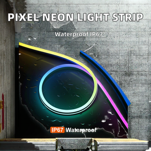 Bande lumineuse néon en silicone à pixels adressables ESann, télécommande musicale, 06*12mm 8*16mm 12v 24v IP67 DIY RGBIC LED, garantie 3 ans - Product Image 2