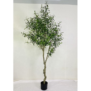 210cm/7ft bất động cảm ứng trong nhà trang trí nhân tạo Olive cây bonsai thực tế chậu cây trong nhà - Product Image 2