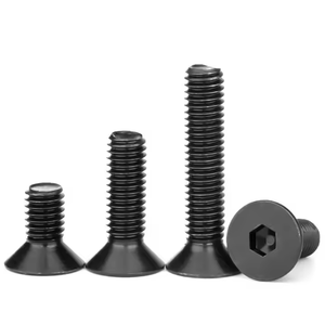 M3 M4 M5 M6 M8 M10 Black Zinc Plated Stainless Steel Machine <b>Screws</b> Black Hex Bolt Hex <b>Socket</b> Countersunk Head <b>Screws</b> - Product Image 3