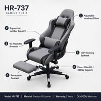 Chaise de Gaming Esports pour Streaming – Confortable, Inclinable, Réglable en Hauteur, Pivotante, Ergonomique, en Tissu, pour Usage Domestique, Base en Acier