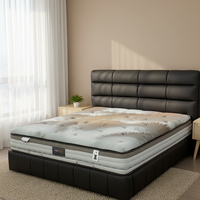 Matelas hybride de qualité supérieure, durable, écologique, à ressorts ensachés, mousse à faible densité, taille complète, doux, 30 cm d'épaisseur, pour écoles et hôtels