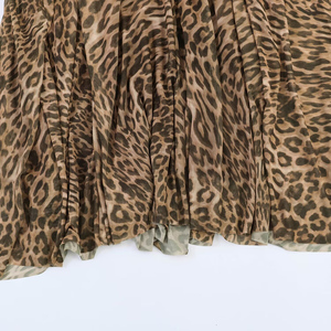 Robe longue vintage sans manches imprimée léopard en maille pour femme PB&ZA – Nouvelle collection été 2025 - Product Image 5