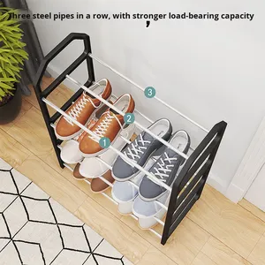 K282 Multifunktion ales, einfaches Kombination schuh regal Neues mehr schicht iges Metall lager regal für das Wohnzimmer - Product Image 6