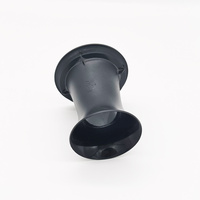 Conduit d'air ABS Couleur noire Rugosité en forme de trompette Fabrication de surface Service de moulage par injection OEM Moulage par injection