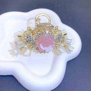 Alta calidad Metal Rose Hair Claw Crab Ladies Outdoor Casual Photo Shoot All Match Headwear Adornos con estilo dulce - Product Image 6