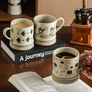 Taza <span class=keywords><strong>de</strong></span> Café Nórdica Minimalista <span class=keywords><strong>de</strong></span> Porcelana Fina, Apta para Lavavajillas y Microondas, Jiale JL2025, Ideal para el Café <span class=keywords><strong>de</strong></span> <span class=keywords><strong>la</strong></span> <span class=keywords><strong>Mañana</strong></span> - Product Image 4