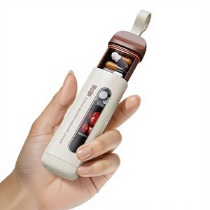 Boîte à pilules Wei Jian modèle 8336, 3 compartiments (matin, <span class=keywords><strong>midi</strong></span>, soir), portable, pour usage quotidien, avec rangement coulissant - Product Image 1