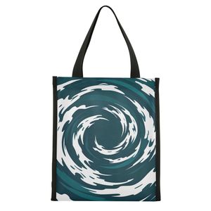 Sac à lunch isotherme personnalisé imprimé, sac isotherme à motif spiralé, sac de transport alimentaire réutilisable pour les repas quotidiens - Product Image 1