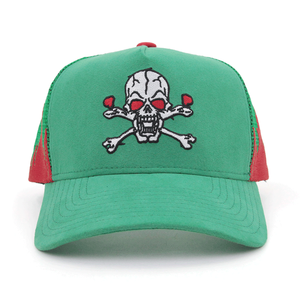 Bán Buôn Tùy Chỉnh Hip Hop Ngọn Lửa Sọ Thêu Biểu Tượng Bóng Chày <span class=keywords><strong>Trucker</strong></span> Lưới Mũ Mũ 5 Bảng Điều Chỉnh Da Lộn <span class=keywords><strong>Trucker</strong></span> <span class=keywords><strong>Hat</strong></span> - Product Image 4