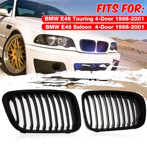 Griglia paraurti anteriore auto nero lucido per <span class=keywords><strong>BMW</strong></span> serie 3 <span class=keywords><strong>E46</strong></span> singola stecca 2002-2004 pezzi di ricambio 4 porte - Product Image 2