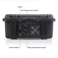 AOSHEN AS-X-960D OEM Table de mixage audio professionnelle DJ 8 canaux avec amplificateur 650W*2, ensemble audio en valise rigide de qualité professionnelle pour scène