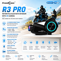 Caméra de communication pour moto FreedConn R3 Pro 2K avec enregistrement et autonomie de batterie étendue
