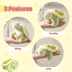 Vente en gros d'usine, peluches personnalisées en forme de tortue de mer, adorables peluches, petits jouets en <span class=keywords><strong>peluche</strong></span>, cadeaux d'anniversaire pour filles, garçons, enfants - Product Image 3