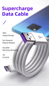 Nhà Máy Giá 5A 1M PVC Chất Lượng Cao Nhanh Chóng Sạc Cáp Type-C Sạc Cáp Dữ Liệu Cho Huawei Đối Với Samsung - Product Image 3