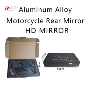 Nouveau style RSP Rétroviseur latéral <span class=keywords><strong>de</strong></span> <span class=keywords><strong>guidon</strong></span> pour <span class=keywords><strong>moto</strong></span> et scooter, en alliage d'aluminium, design plat, grand champ <span class=keywords><strong>de</strong></span> vision, type aile - Product Image 6