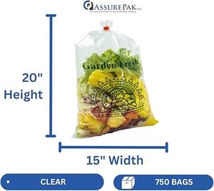 Bolsas de Plástico Transparente de Grado Alimenticio con Base Cuadrada y Asa Tipo Camiseta, Rollos Continuos Duraderos, Fáciles de Abrir, para Alimentos, Bocadillos y Comida para Mascotas - Product Image 2
