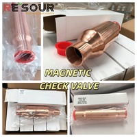 Vanne de contrôle magnétique anti-fuite pour système de réfrigération HVAC R410A R22 R134a, vanne d'accès en cuivre RESOUR