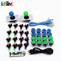 Kit d'armoire d'arcade pour machine de jeu, encodeur USB sans retard vers PC, Joystick 8 voies, bouton poussoir LED, bricolage