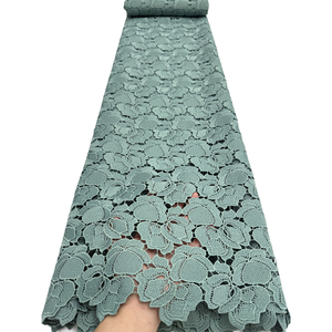 Tela de Encaje de Guipur de Lujo NI.AI, Tela de Encaje Nigeriana, Nuevo Diseño de Encaje Seco para Bodas y Fiestas - Product Image 5