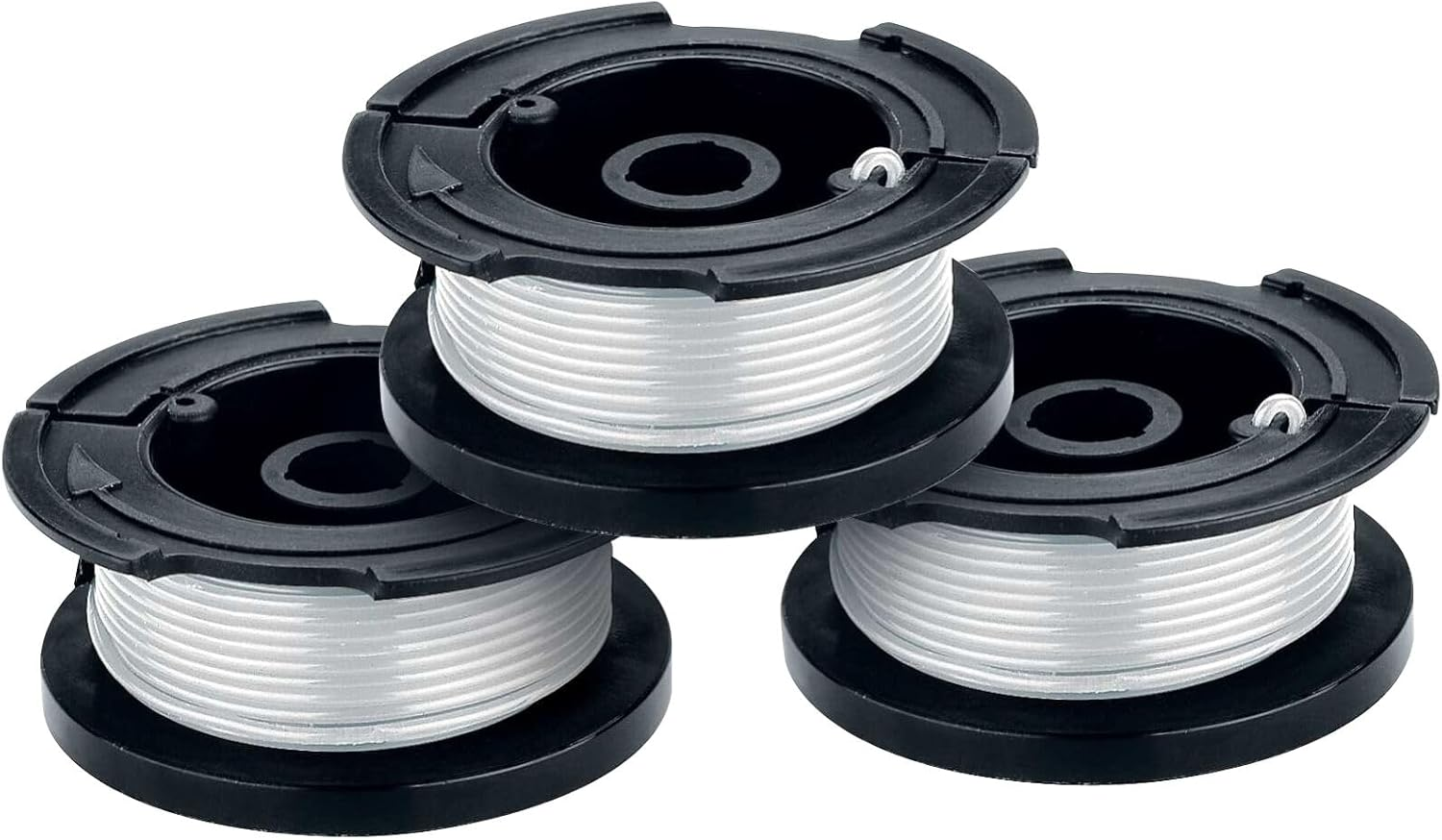 AF-100 Rasentrimmer-Ersatzspulen 14er-Pack - Kompatibel Mit Black+Decker GH900, GD600, GH610 Uvm., Mit 12 Spulen, 1 Kappe, 1 Feder
