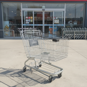 Chariot de courses pliable Youbang de style allemand 180L <span class=keywords><strong>en</strong></span> acier avec roues <span class=keywords><strong>en</strong></span> PU, poignée antirouille, pratique, pour les enfants de 6 à 12 ans - Product Image 1