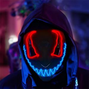 Máscara LED Venom Purge <span class=keywords><strong>de</strong></span> <span class=keywords><strong>Halloween</strong></span>, Recargable y Ecológica, Disfraz para Adultos con Función <span class=keywords><strong>de</strong></span> Iluminación para Fiestas <span class=keywords><strong>de</strong></span> <span class=keywords><strong>Disfraces</strong></span> - Product Image 2