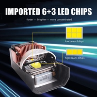HYML Super lumineux Mini 1.8 pouces Bi LED projecteur Laser lentille haut feux de croisement Modules de matrice de lumière phare de voiture